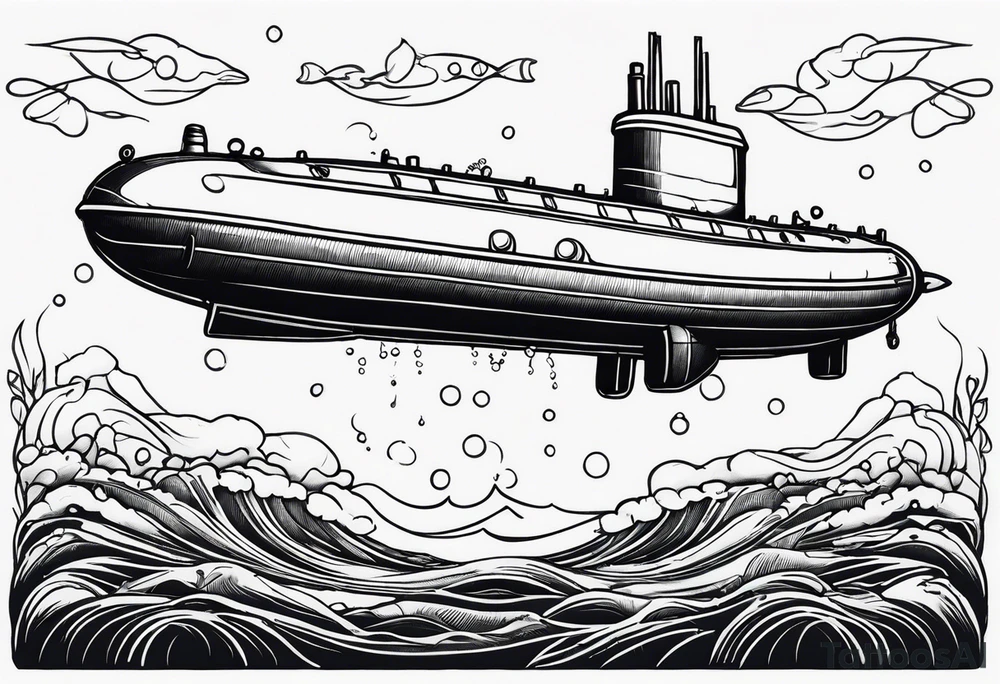 submarine tattoo idea