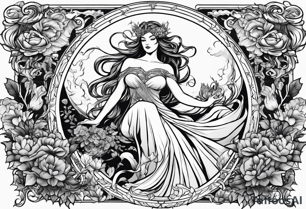 Hades and persephone tattoo idea