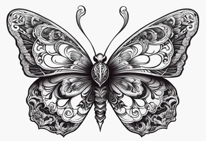 A skull that looks like a butterfly. tattoo idea