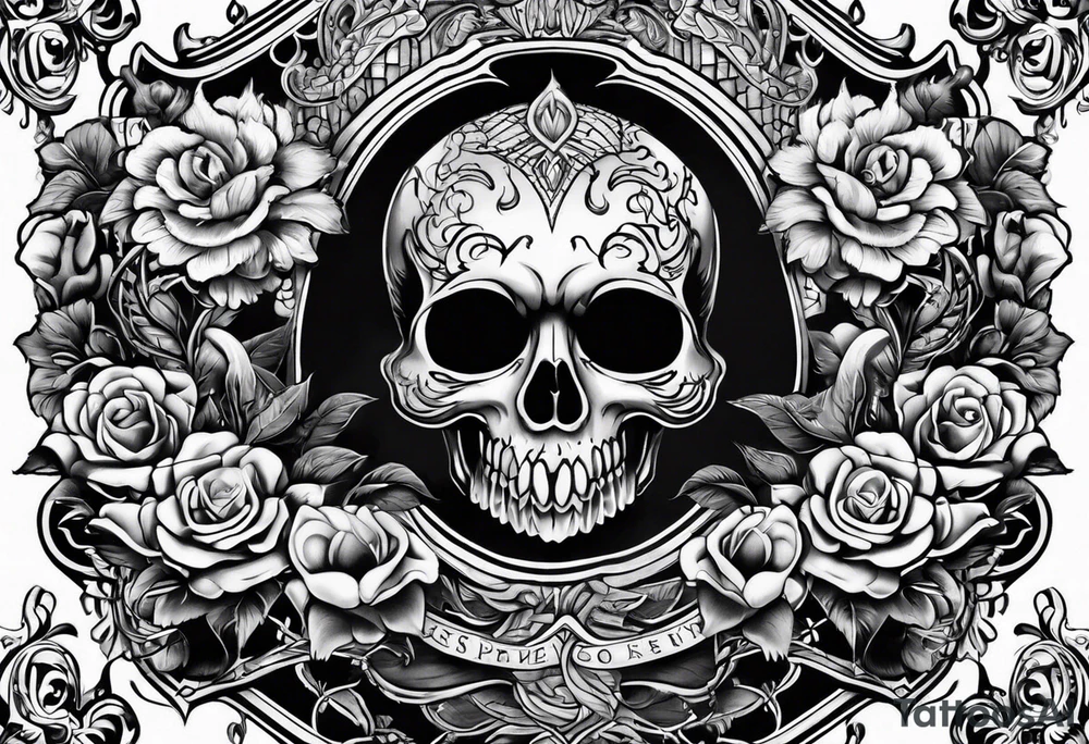1940's spooky tattoo idea