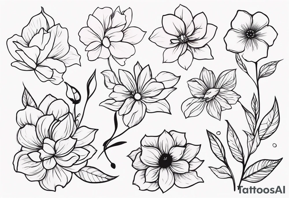 Flowers tattoo idea
