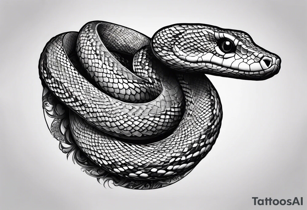 Auroboros the snake in an infinity shape instead of a circle tattoo idea