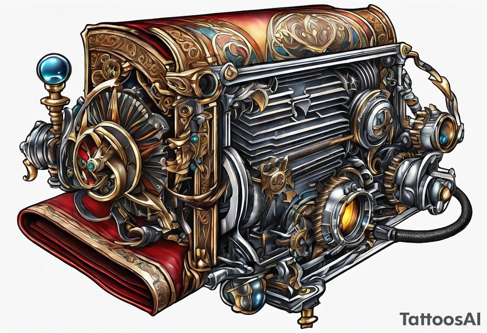 open book, no background tattoo idea