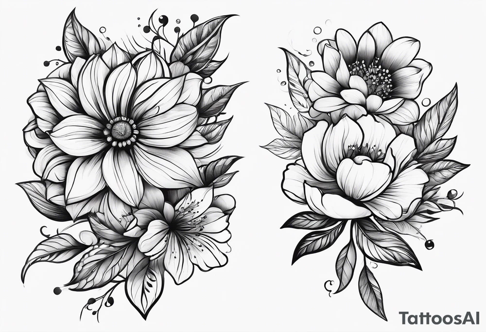 Flowers tattoo idea