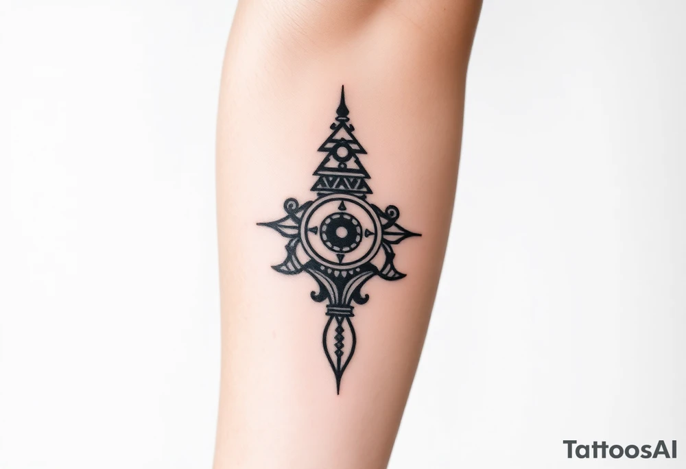 nepal tattoo that shows strength, creativity, independence and masculinity tattoo idea