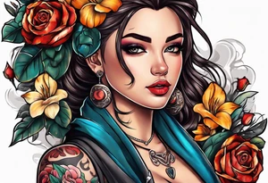 Trainer girls sport shop tattoo idea