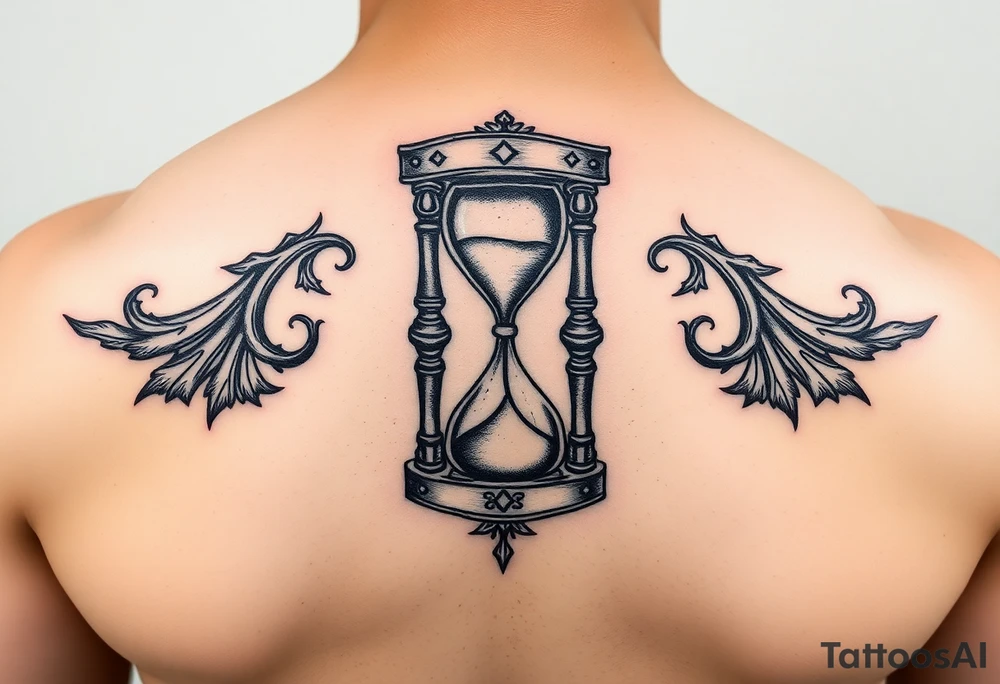 Knight hourglass tattoo idea