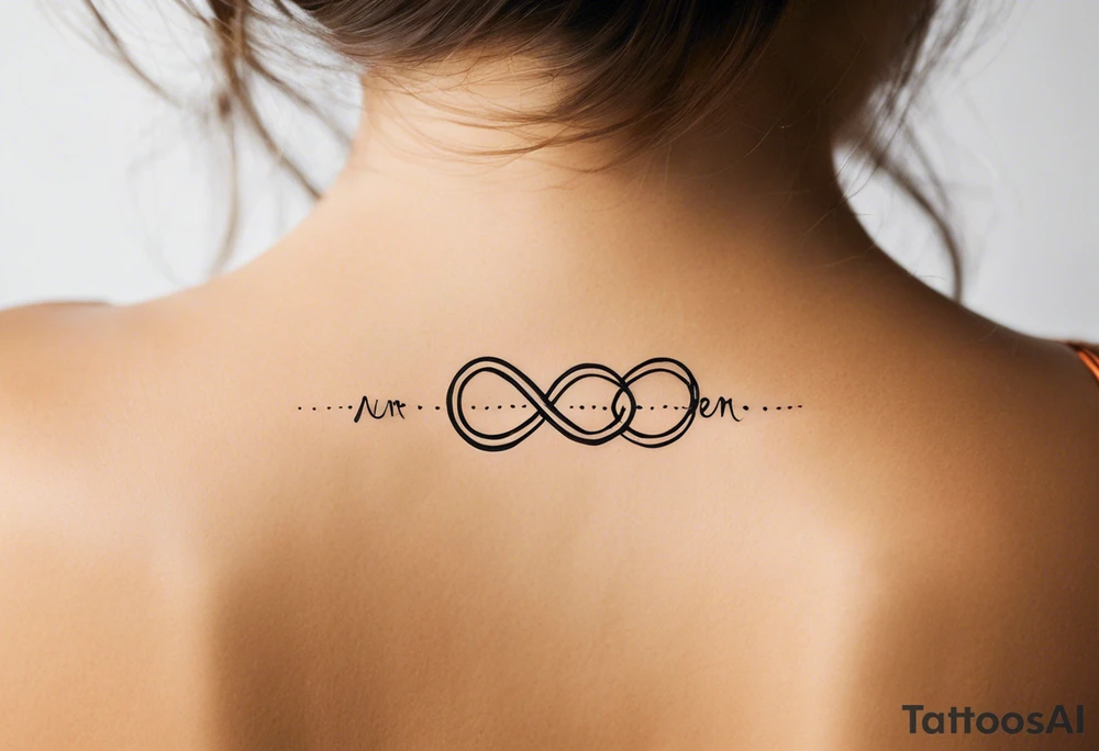 Eternity Symbol: A delicate, outlined infinity symbol as the foundation of the tattoo. 
Puzzle Piece: One small, outlined puzzle piece placed along one of the loops of the eternity symbol (typically on the lower curve or where the lines cross in the middle). 
Handwritten Text: Your sister’s words, “to my favorite sister,” can flow along the curve of the infinity symbol, following its shape. 

Positioned horizontally on your ankle for a balanced look. tattoo idea