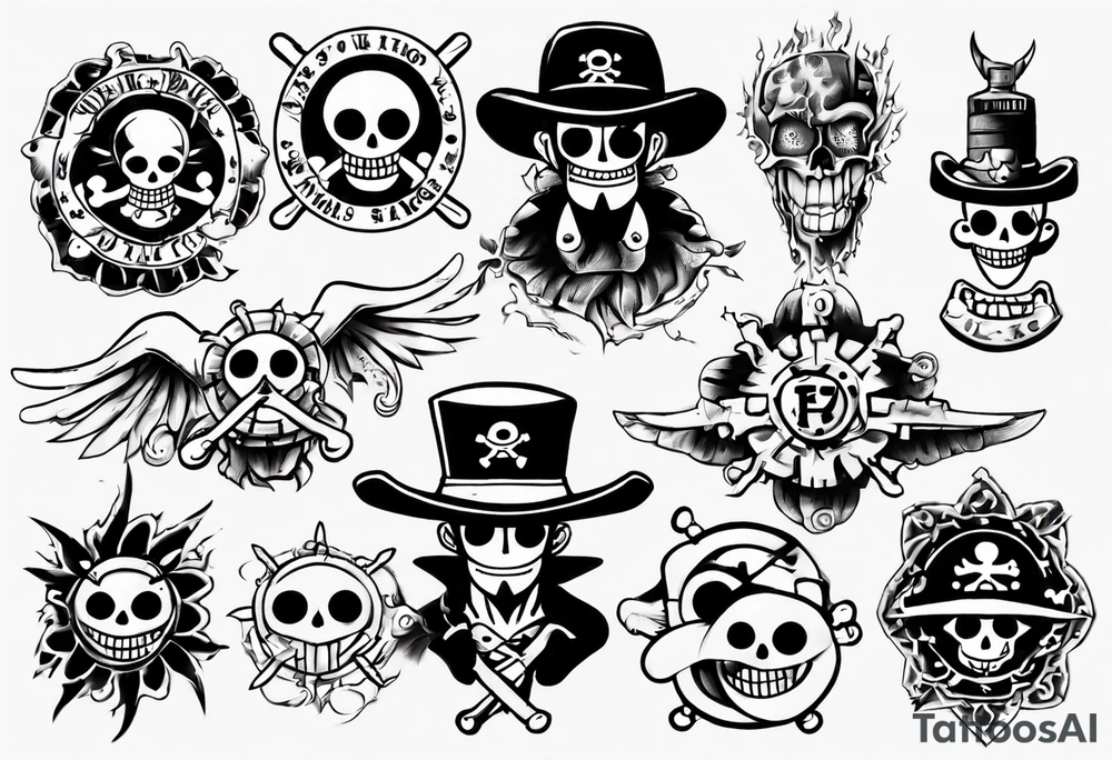 one piece tattoo idea