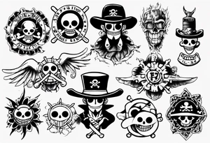 one piece tattoo idea