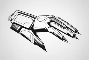 Futuristic Robot Arm tattoo idea