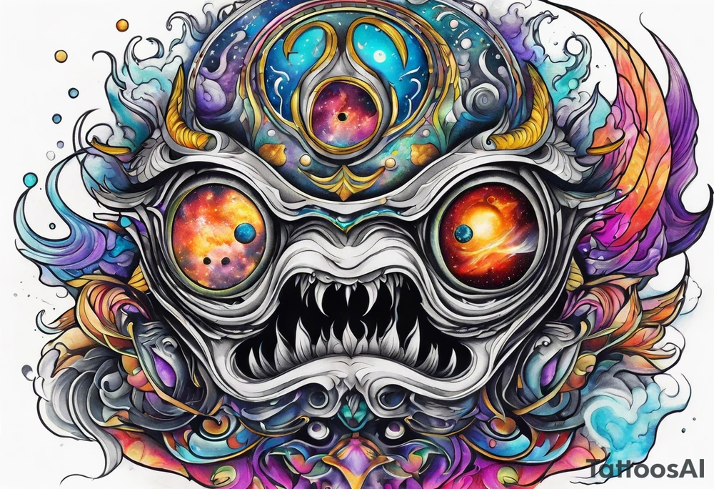 Space monster tattoo idea
