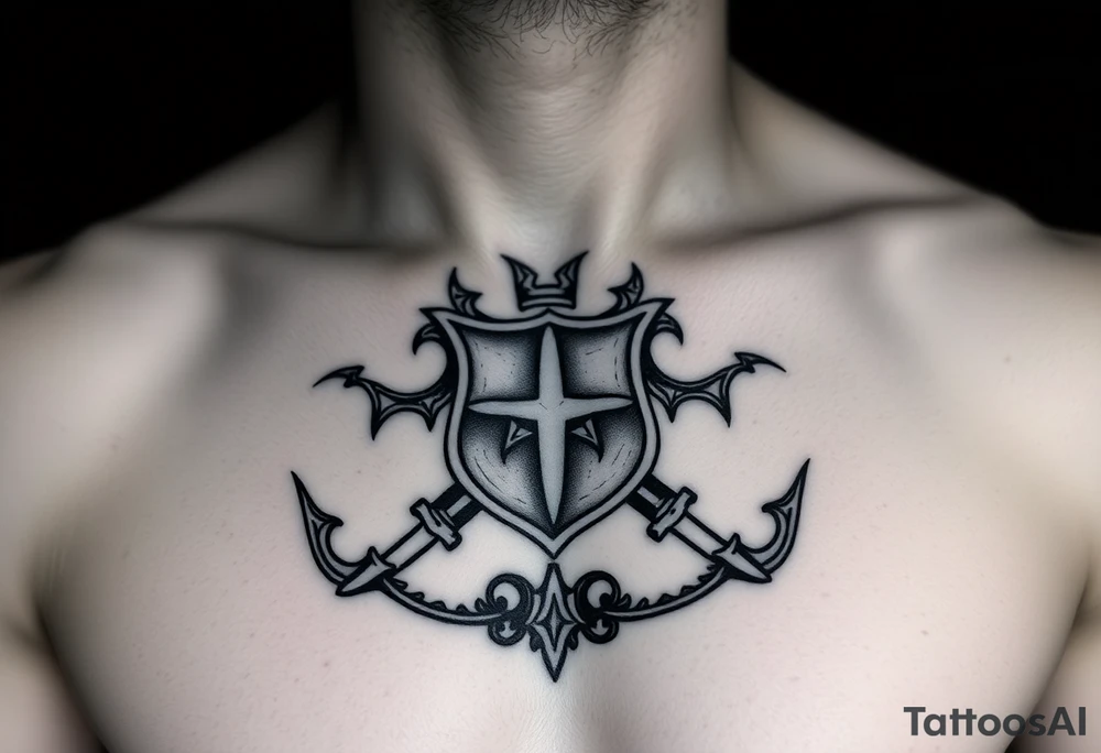 Smith, Irish crest. Demonic and brutal tattoo idea