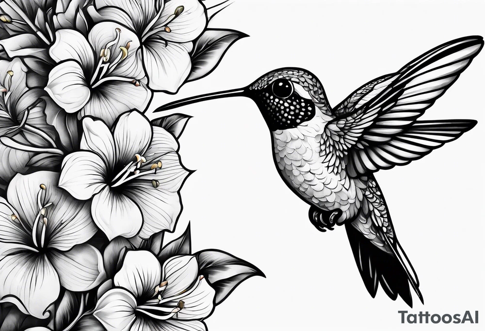 hummingbird tattoo idea