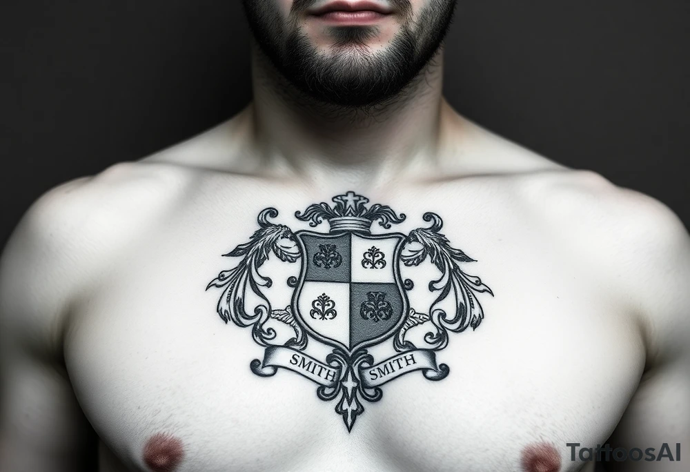 Smith, Irish family crest very intricate tattoo idea