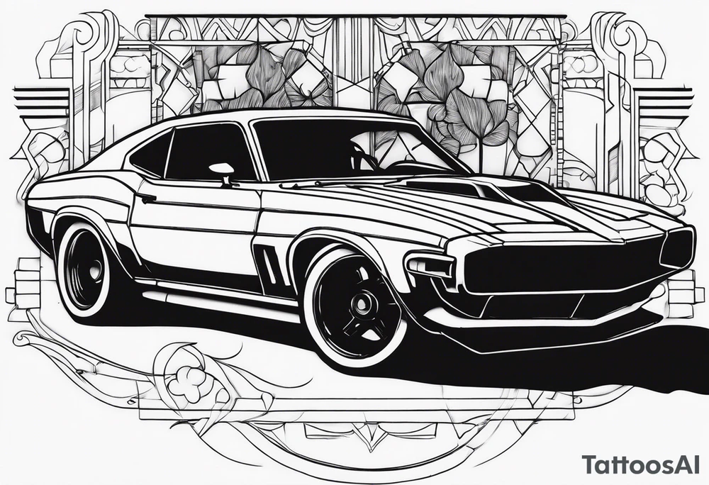 car tattoo idea