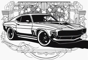 car tattoo idea