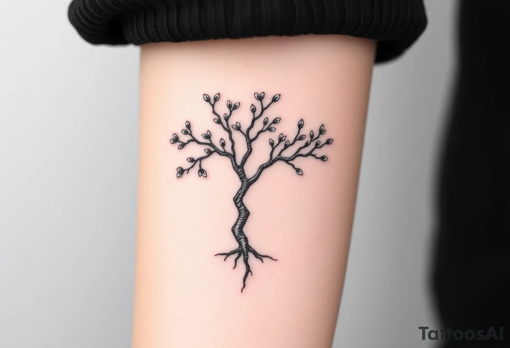 Blossom tree tattoo idea