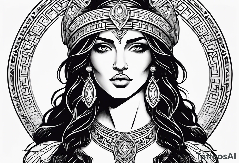 greek goddess tattoo idea