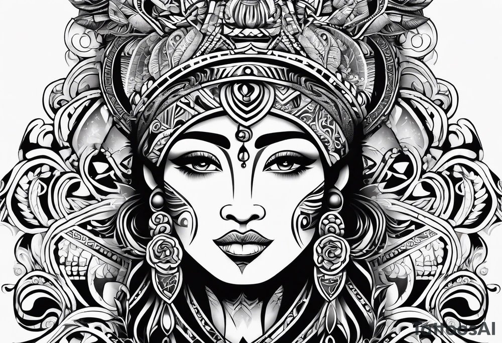 Polynesian tribal tattoo idea
