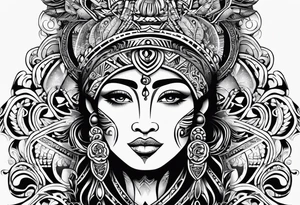 Polynesian tribal tattoo idea