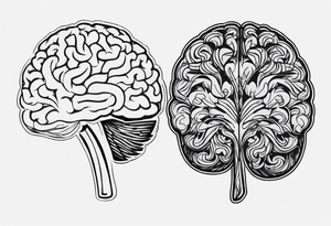 brain having trama tattoo idea