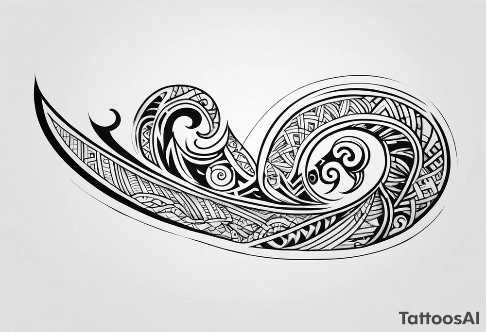 Polynesian maori hook tattoo tattoo idea
