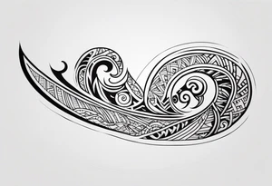 Polynesian maori hook tattoo tattoo idea