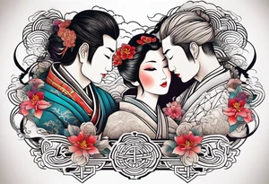 Couple tattoo tattoo idea