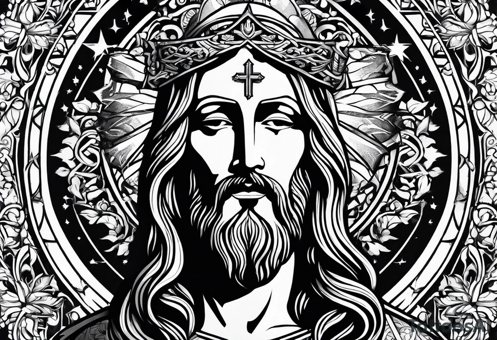 God jesus tattoo idea