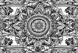henna pattern for men tattoo idea