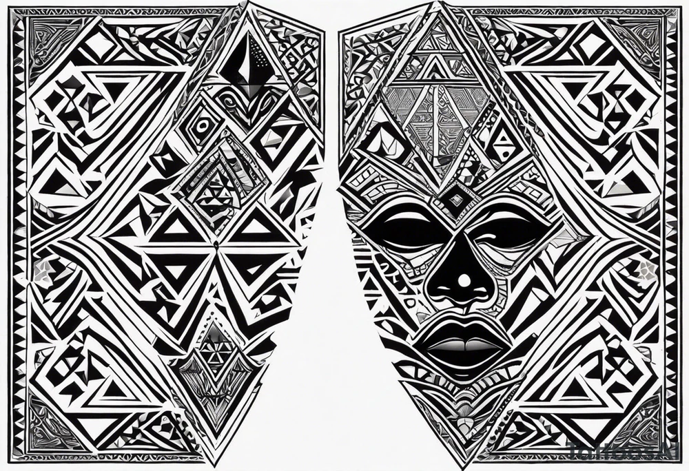 To describe your tattoo idea effectively in the AI tool, here’s a detailed suggestion for the description box:

“I want a tribal-style tattoo inspired by Dwayne ‘The Rock’ Johnson’s design, incorporating bold, flowing lines and geometric patterns. However, the design should reflect a unique identity blending African, Sudanese, and Arab-Sudanese cultural influences. Include elements like:
	•	Nubian geometric patterns: Triangles, diamonds, or zigzags symbolizing harmony and community.
	•	Arabic calligraphy: Subtly woven into the design, with meaningful phrases or blessings.
	•	African tribal motifs: Animal representations (like lions or hawks for strength and vision), Fang-inspired geometric symbols, or designs tied to nature and ancestry.
	•	Personal elements: Themes like the Nile River, the sun, or protective symbols.

The design should flow naturally across the arm, chest, or back, balancing intricate details with the bold aesthetic of Polynesian tattoos. tattoo idea