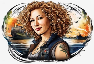 The diary of river song. Only the diary. Do not include any people tattoo idea