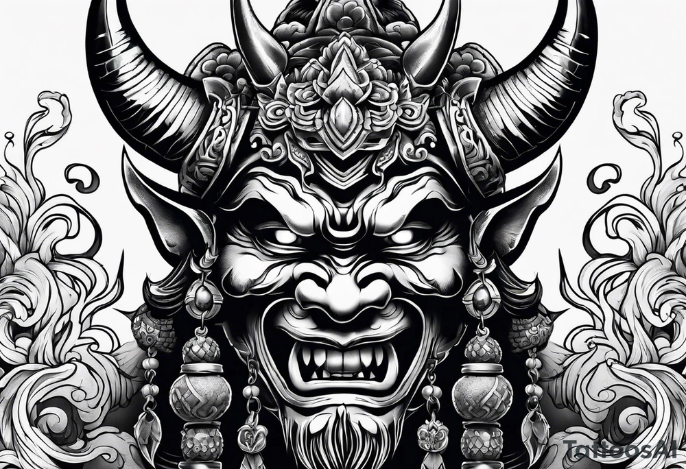 japanese demon tattoo idea tattoo idea