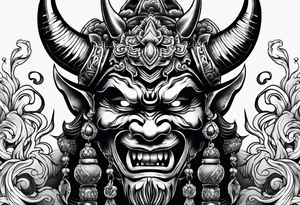 japanese demon tattoo idea tattoo idea
