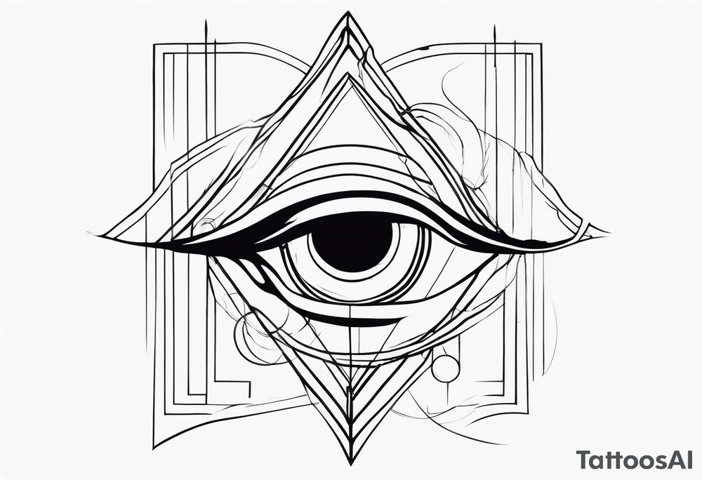 Trippy dark tattoo idea