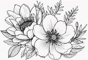 floral western tattoo idea