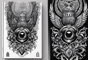 A plain book cover with the title 
"Howard 22.07.1937 - 23.03.2023" tattoo idea