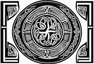 Celtic bands and a black power fist tattoo idea