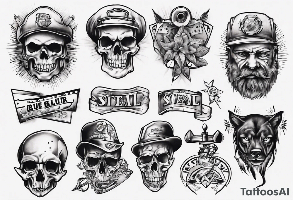 steal
blue collar tattoo idea