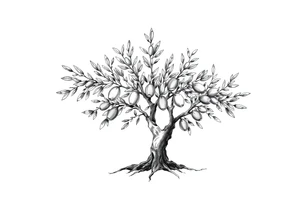 Olive tree tattoo idea