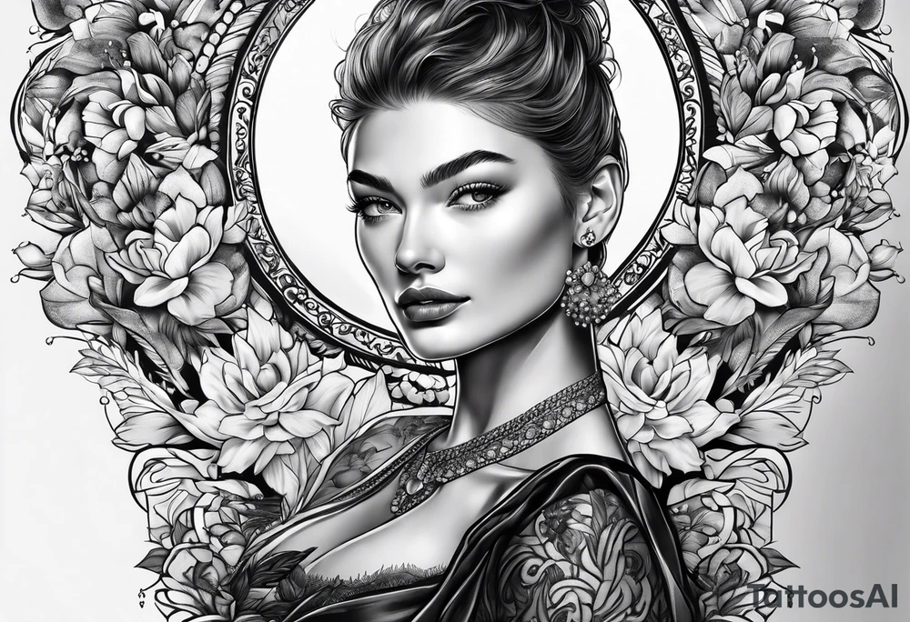 Grace Elizabeth name tattoo idea