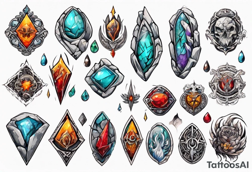 Stone tattoo idea