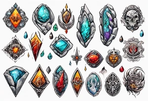 Stone tattoo idea