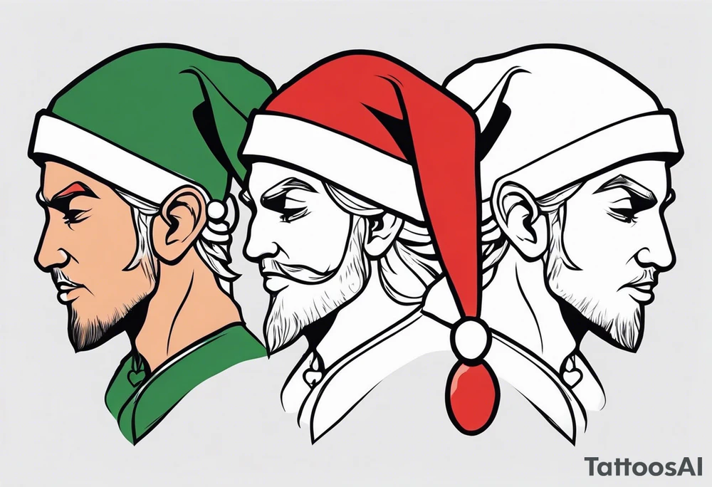 santa elves tattoo idea