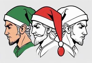 santa elves tattoo idea