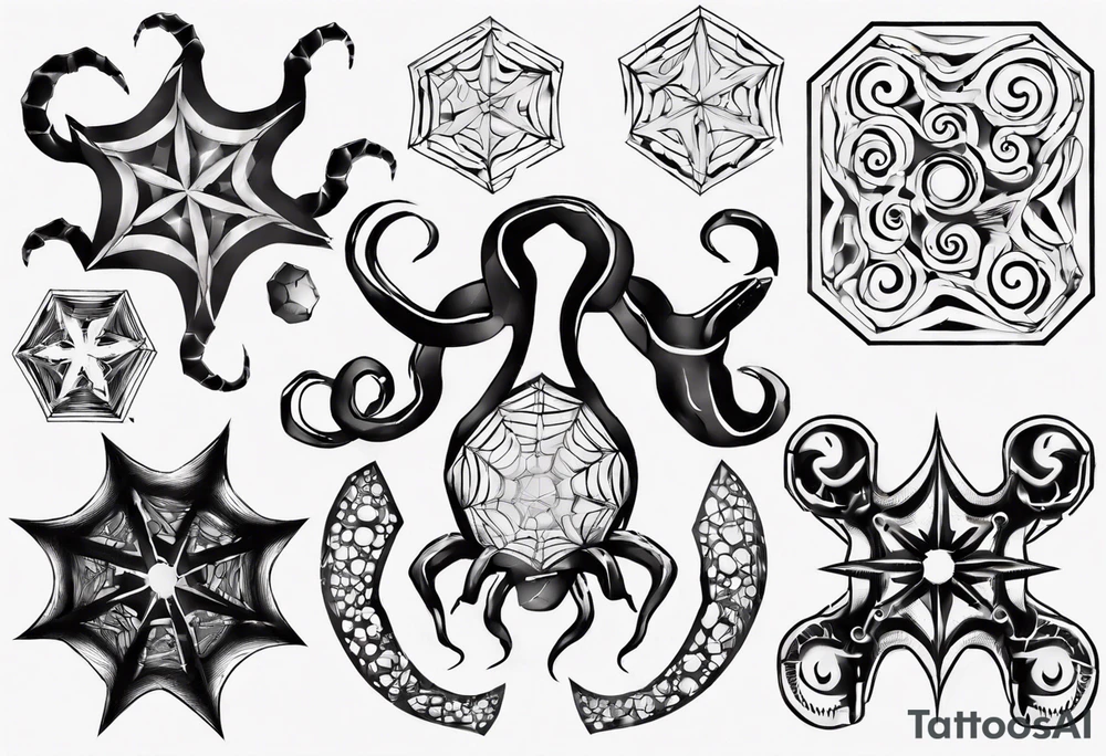 Octogon pattern tattoo idea