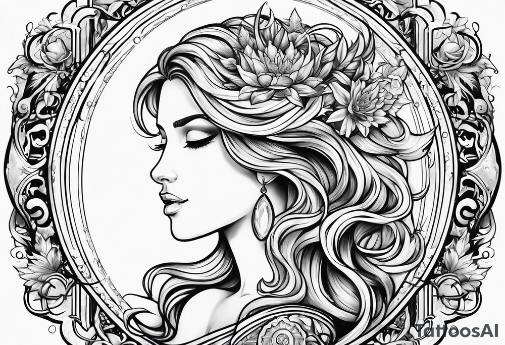 Virgo, ruling planet and element tattoo idea