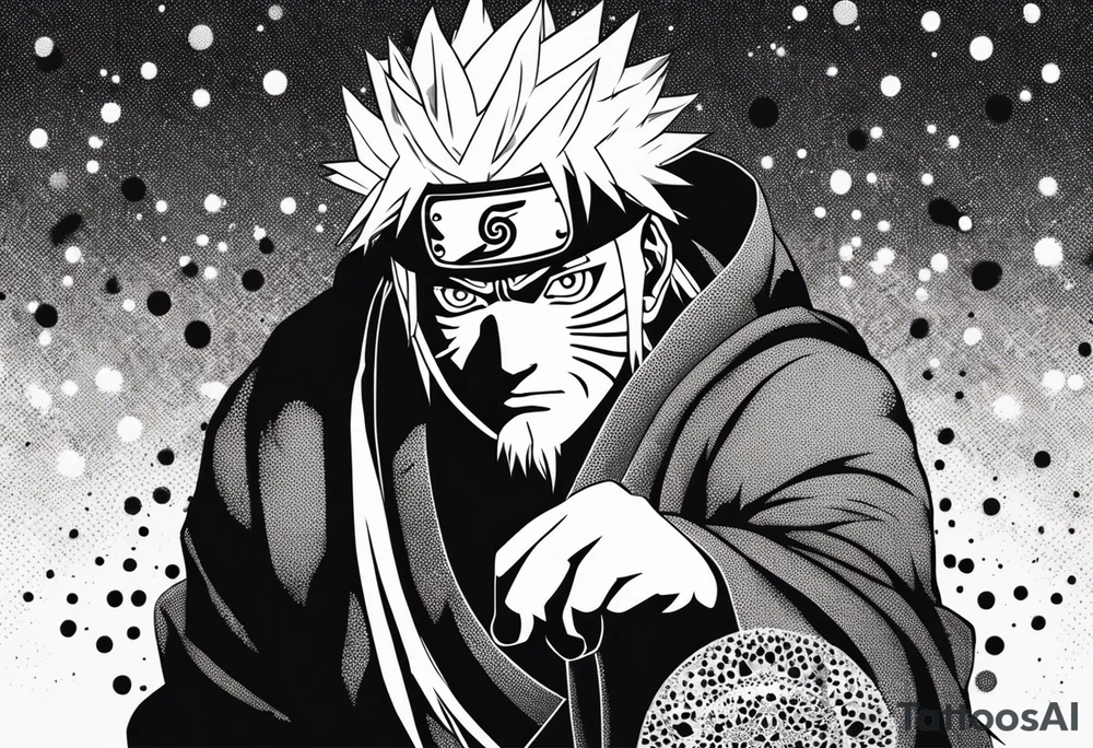 Sage mode jiraiya from the anime naruto tattoo idea