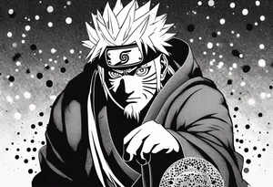 Sage mode jiraiya from the anime naruto tattoo idea